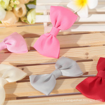 100% polyester solid color grosgrain ribbon bow handmade bows